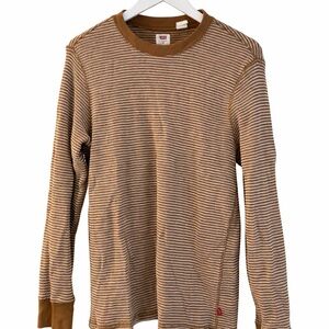 Levi's Brown and White Knit Top